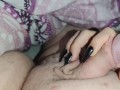 I scratch his full balls with my black nails and jerk his cock until he cums *Trailer*