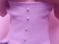 Asian playing with tits and nipples