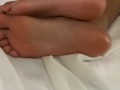 Black Girls Shows off Her Oily Feet While She Gets Fucked