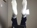 guy shows his legs after the gym - ARTEM SUCHKOV