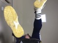 guy shows his legs after the gym - ARTEM SUCHKOV