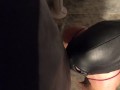 Mistress Mandy training her cuckold sissy to suck cock