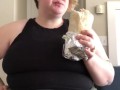 HUNGRY BBW EATS A 1.7 POUND BURRITO