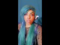 Blue hair scene queen strip teaser! Høney Valencia! 