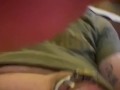 Caged sissy cumming with a vibrator 