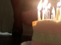 Pee on the Birthday Cake and Candles is Stockings and HighHeels for my best friend birthday