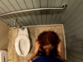 Public Bathroom Stall Blowjob From Amateur Redhead - Verified Amateurs