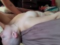 Bald Cancer Chick Face Fucked with Facial 18