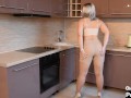 SEXY MILF SHOWING HER PUSSY IN NUDE COLOR PANTYHOSE