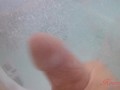 hot stepmom watches son jerk his big cock in the winter hot tub at dad's 