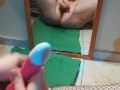 Squirting in front of mirror
