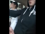 Heather Kane ALMOST caught jerking off cock while being driven to next Porn Shoot