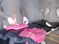 Relaxed. Hot water bottle and lubricant