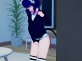 Hot cat girl Cyan Hijirikawa fingers her pussy - Show by Rock Hentai