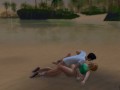 I caught up with a girl on the street and fucked right in the rain | Porno Game 3d