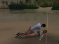 I caught up with a girl on the street and fucked right in the rain | Porno Game 3d