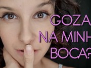 JOI Punheta Guiada - Goze na minha boca! - POV closeup ASMR