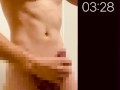 巨根　マッチョ　立ち　射精　カウントダウン　countdown cumshot