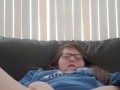 Bbw plays with her fat pussy