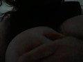 Young woman teasting tit playing pussy