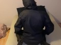 Amateur Rainwear masturbating, blowjob and fucking