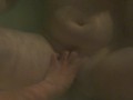 British Milf squirts whilst in hot tub young guy playing with her tight pussy