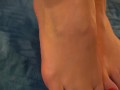 Foot Fetish Girl with Perfect Feet with nice UPSKIRT
