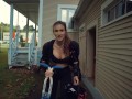 Sports Bra VS No Bra on a pogo stick - Piper Blush