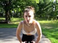 Piper Blush Jump Rope Test No Bra