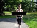 Piper Blush Jump Rope Test No Bra