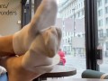 Coffee shop feet and sock tease (preview) 