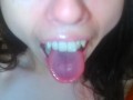 An Onlyfans Fan Requested Wet Sloppy Spitty Spit Saliva Play Pink Mouth Pics so I also Made a Video