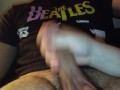 My Big cock gets jerked off by Girlfriend with HUGE CUMSHOT!!! 