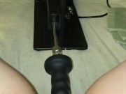 Machine fucks me gently 