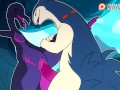 Patreon/Blitzdrachin : Straight furry yiff animation , scalie , monster , cumshot , against the wall