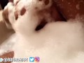 EBONY BBW TEASES BIG TITS IN BATH 