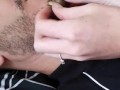 Satisfying Beard Scratch Massage With Natural Long Nails