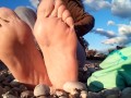 First day at the beach for my feet in 2021!! Enjoy it!!