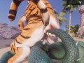 Wild Life / Scaly Furry Porn Tiger With Dragon