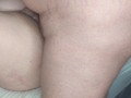 Hard fuck MILF BBW chubby lovers up close cream pie, cumshot