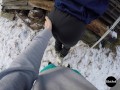 Moniteur de ski baise son élève sexy après une fellation - Couple amateur POV Lily&Jack