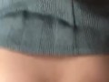 Pinay Fucked with Skirt on and Got Cumshot on her Sexy Ass