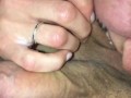 Wife uses her teeth to nibble on my shaved balls as I was curious as to how it feels, so take a look