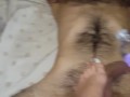 Feet teasing and rubbing balls and cock