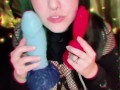 Goth girl bad dragon blowjob