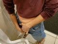 Naughty Girl Sneaks Into Mens Urinal