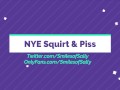 Huge SQUIRT and PISS Wet & Drenched on NYE - Sally Smiles