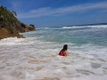 PISSING in Paradise # PEE from Rock of a Tropical Beach