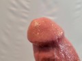 Solo Male Stripper ASMR Jerking off Big White Cock POV with Huge Wet Cumshot in 4K