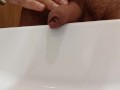 I love to piss and jerk off in the bathroom.